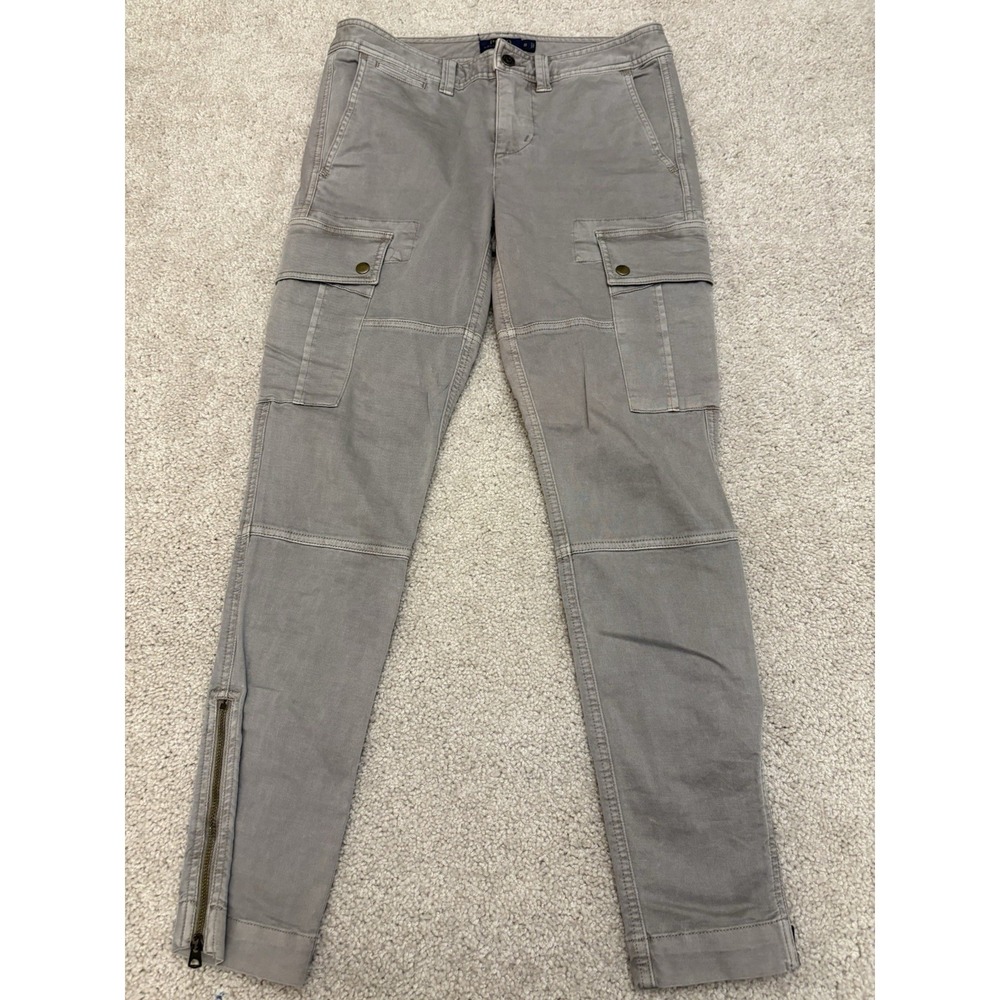 Women's Polo Ralph Lauren Gray Utility Cargo Pants Pony Size 8